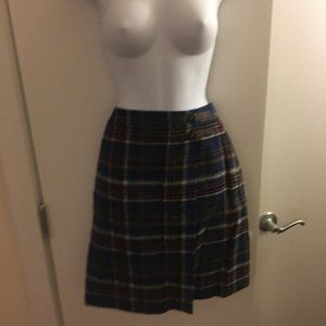 Wool A-Line Skirt
